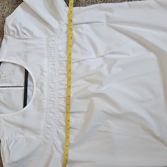J. Crew White Puff Sleeve Blouse - Picture 5 of 7
